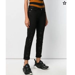 NWT Stella McCartney Black Star-Print Skinny Jeans